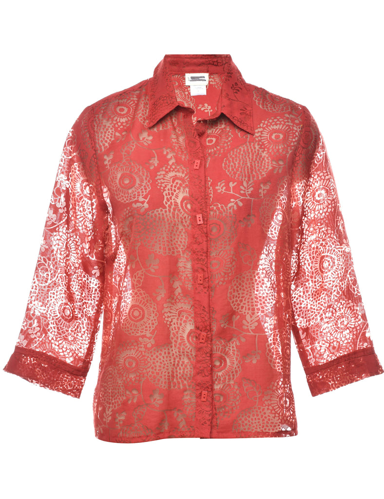 Sheer Effect Shirt - M