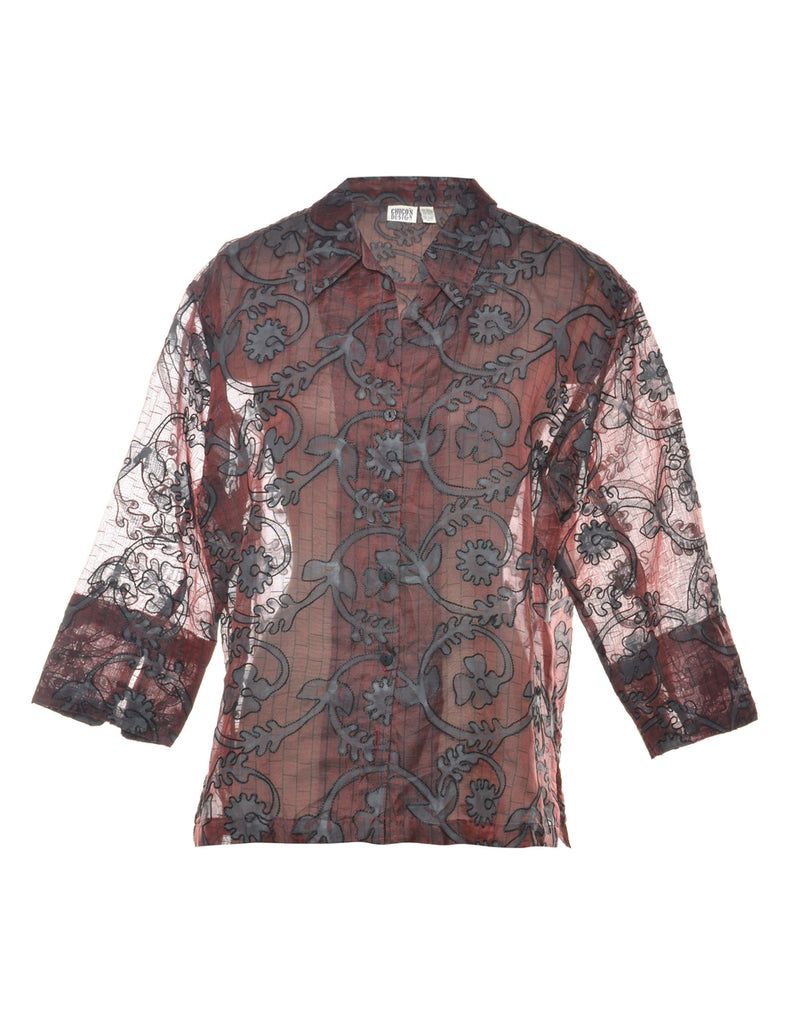 Sheer Effect Shirt - L