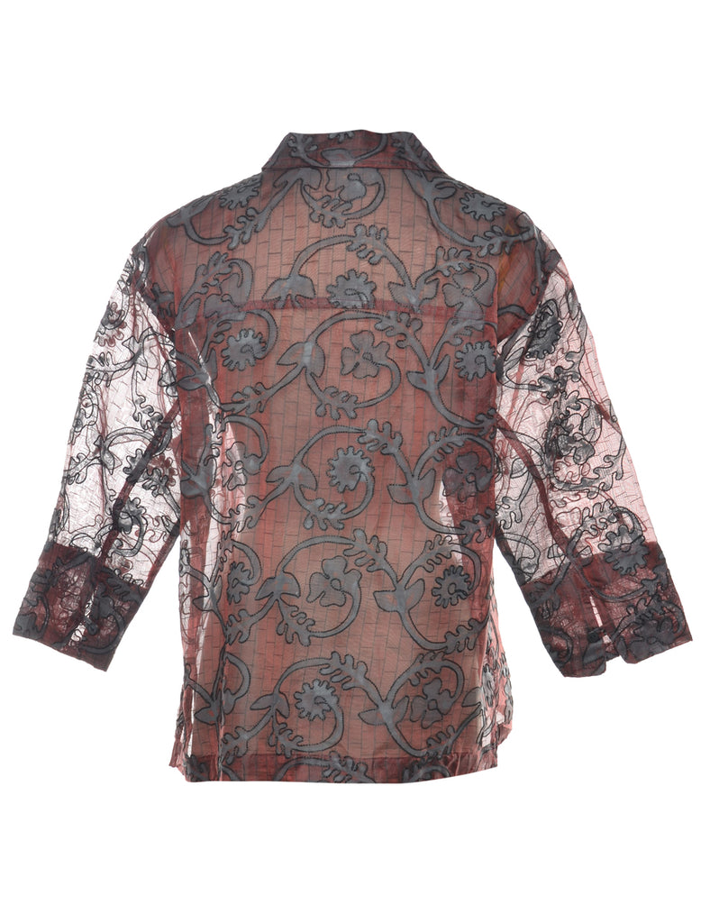 Sheer Effect Shirt - L