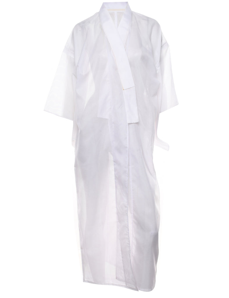 Sheer Midi Length Kimono - XL