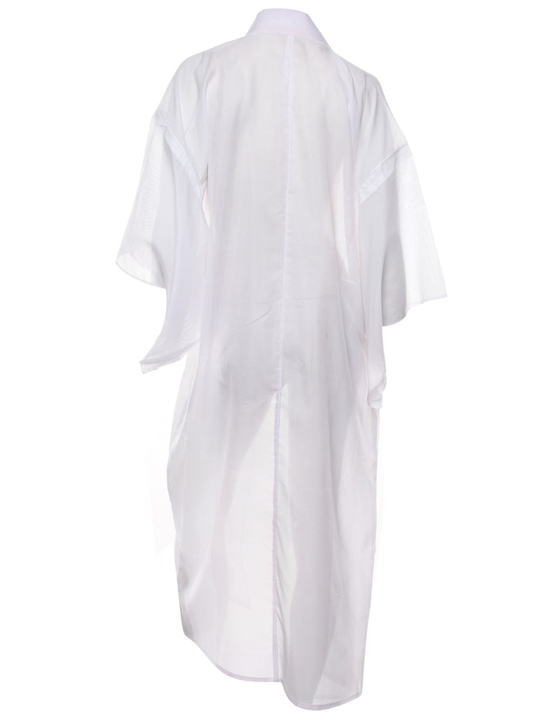 Sheer Midi Length Kimono - XL