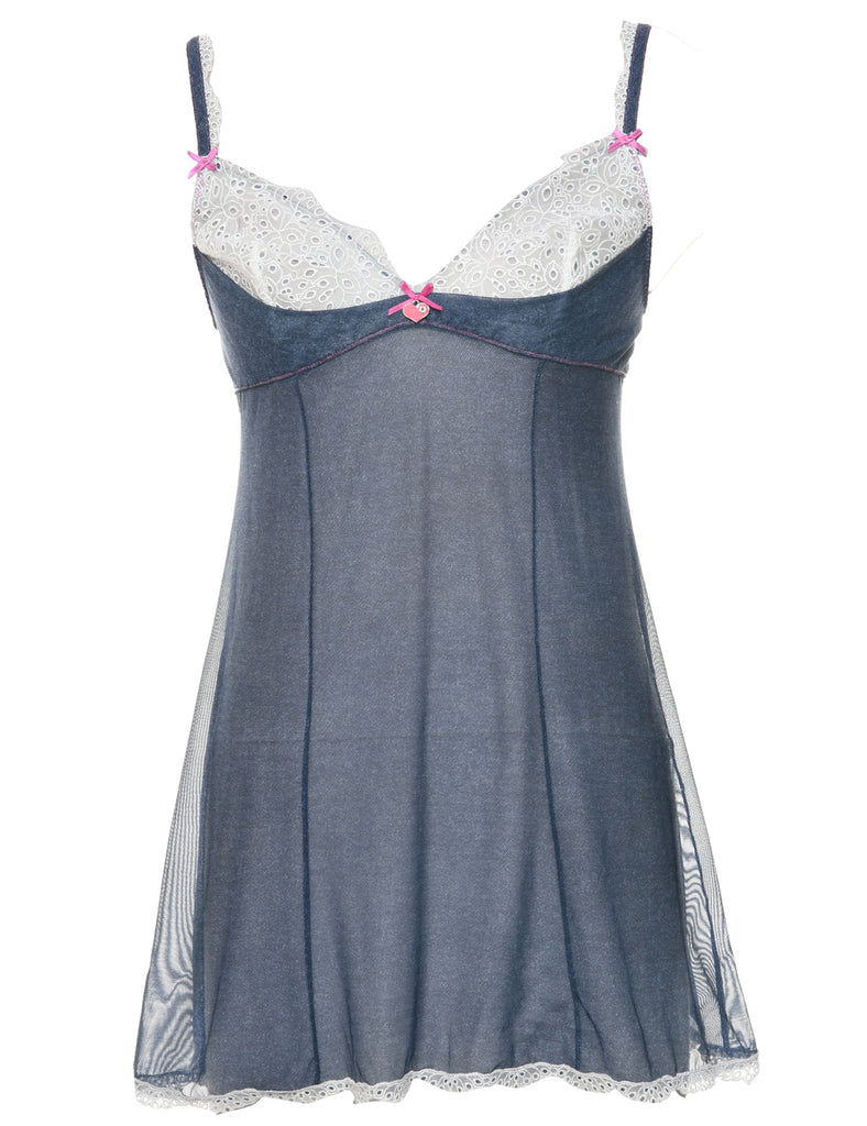 Sheer Navy Babydoll - XS