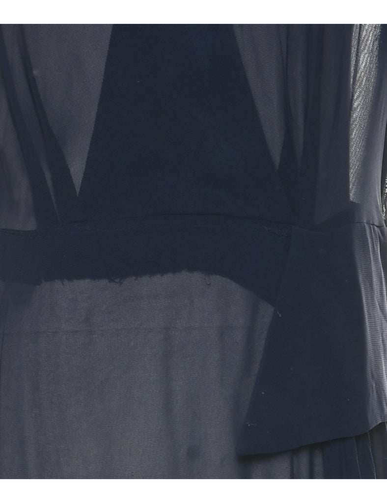 Sheer Navy Dress - M