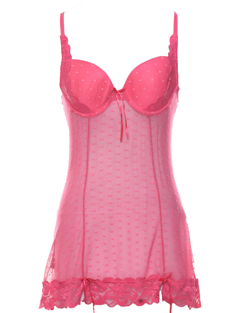 Sheer Pink Bustier - XS