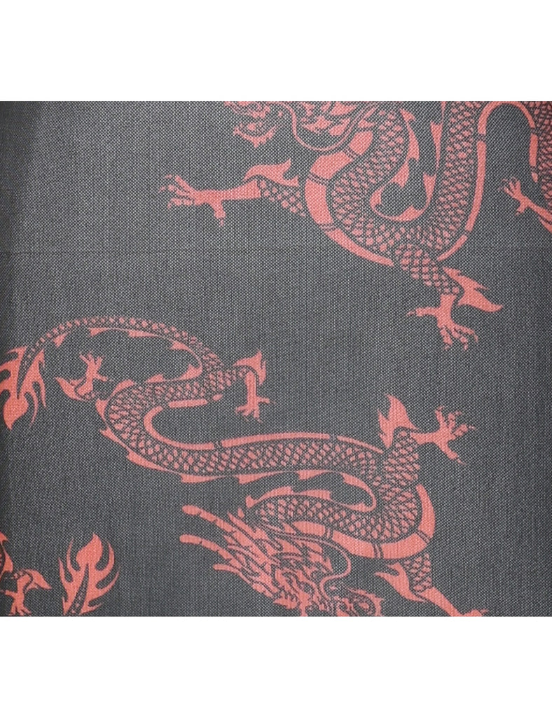 Sheer Snake Dragon Y2K Style Dress - XS