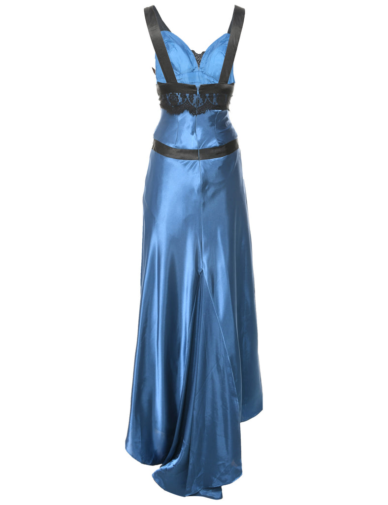 Shiny Blue Prom Dress - XS