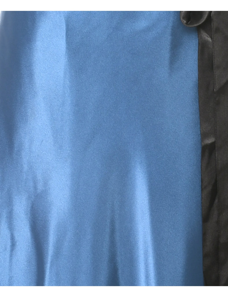 Shiny Blue Prom Dress - XS
