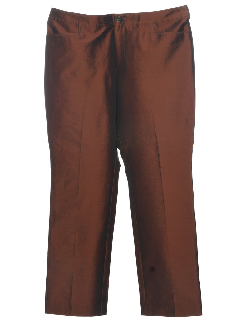 Shiny Copper Trousers - W36 L30