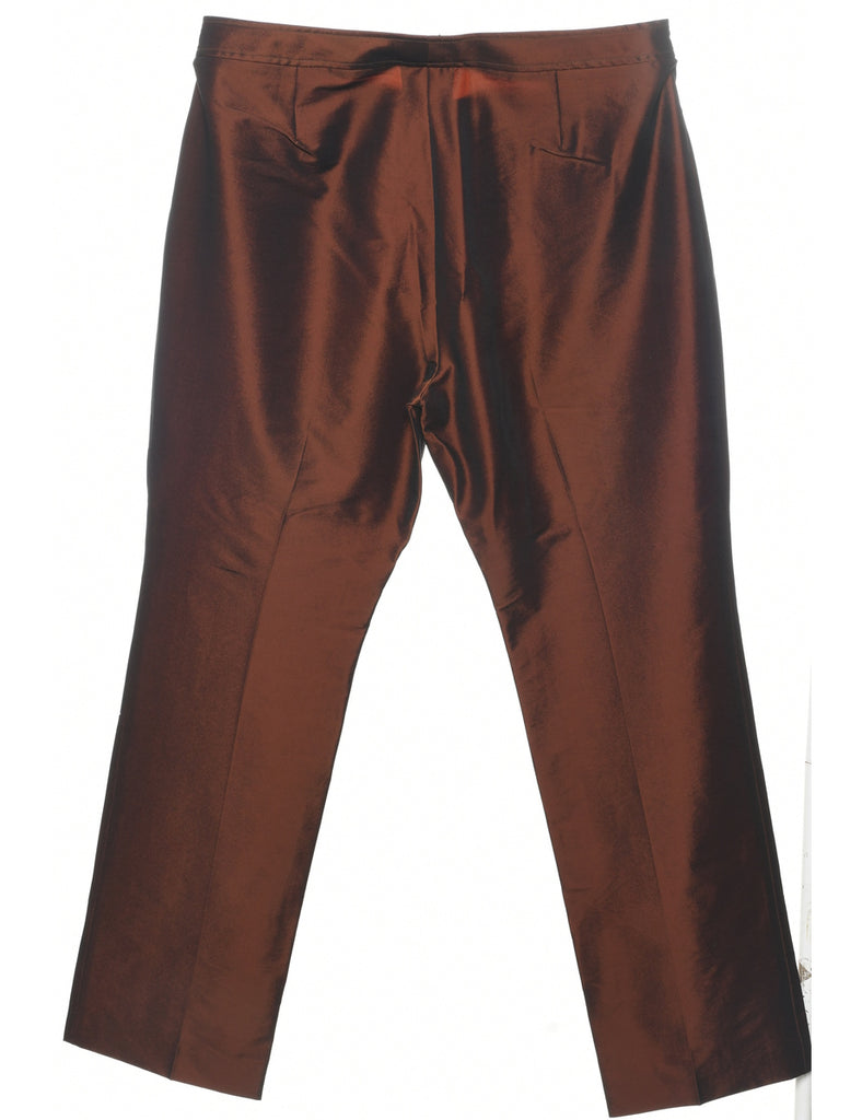 Shiny Copper Trousers - W36 L30