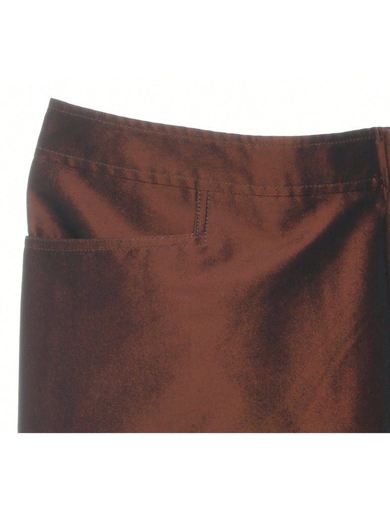 Shiny Copper Trousers - W36 L30