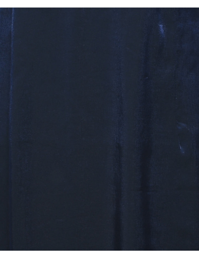 Shiny Navy Evening Dress - L