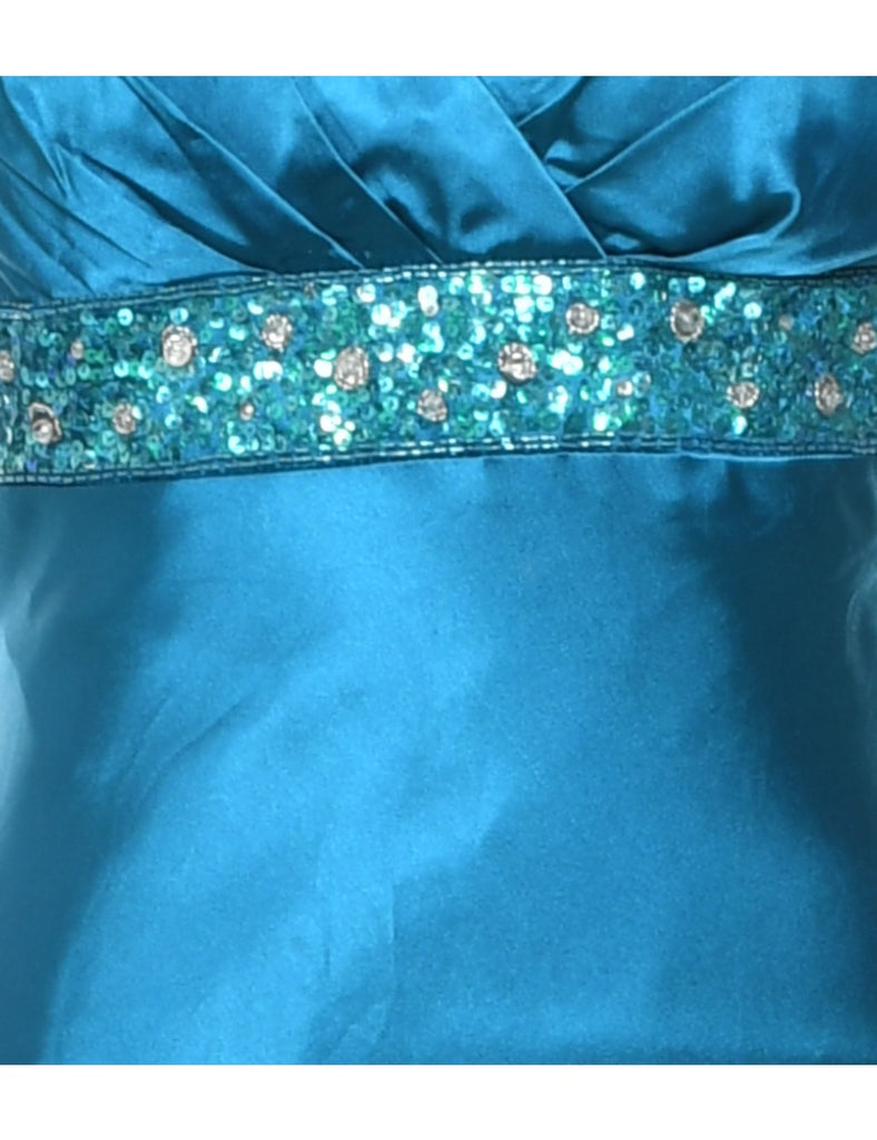 Shiny Sequinned Prom Dress - M