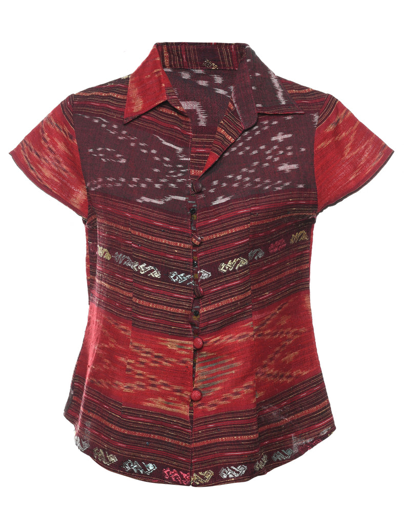 Short Sleeve Blouse - M