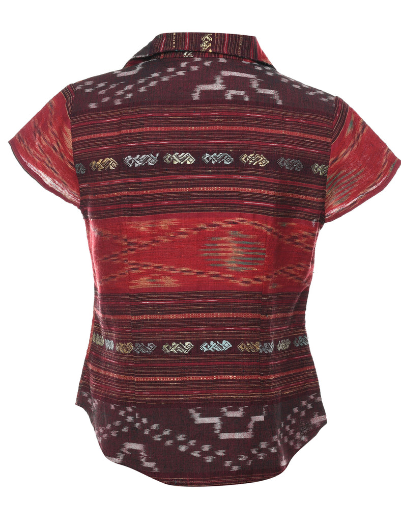 Short Sleeve Blouse - M