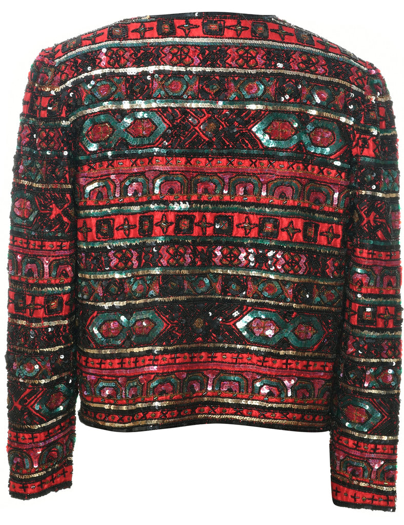 Silk Adrianna Papell Evening Jacket - M