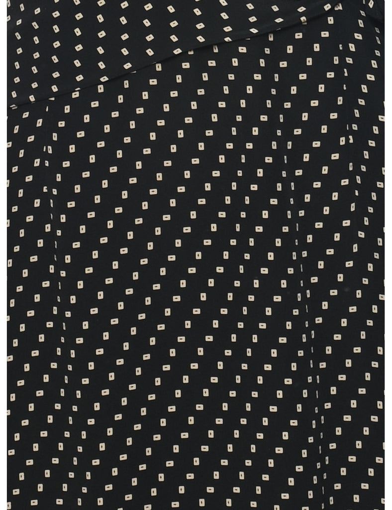 Silk Black Dress - S
