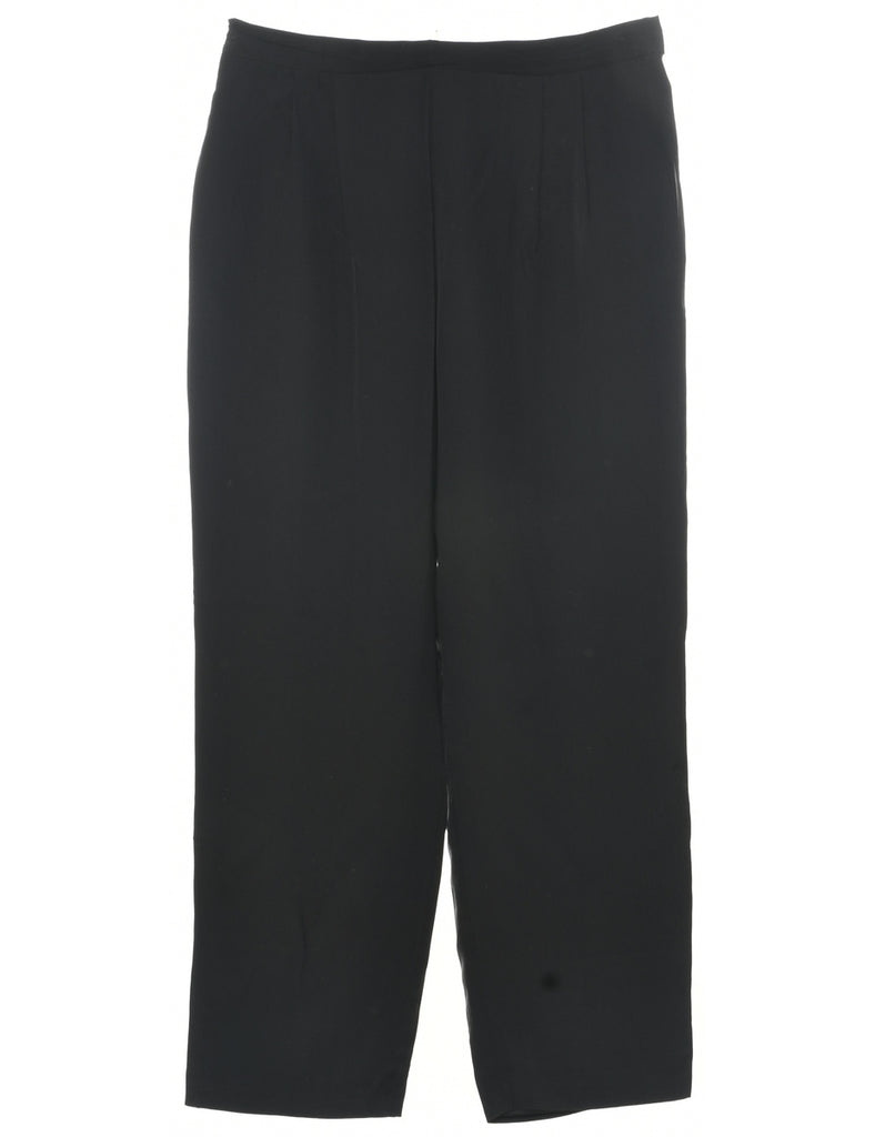 Silk Black Trousers - W30 L27