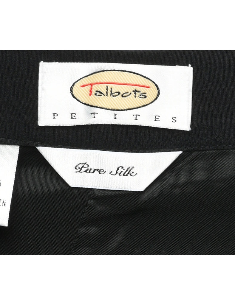 Silk Black Trousers - W30 L27
