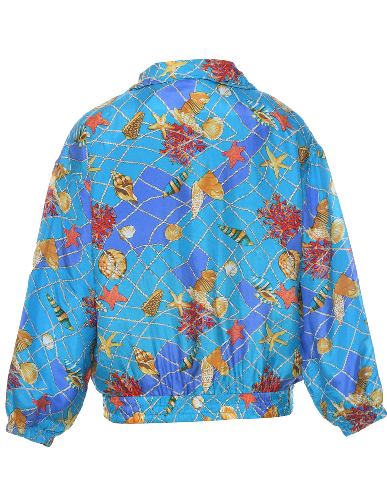 Silk Blue Jacket - M