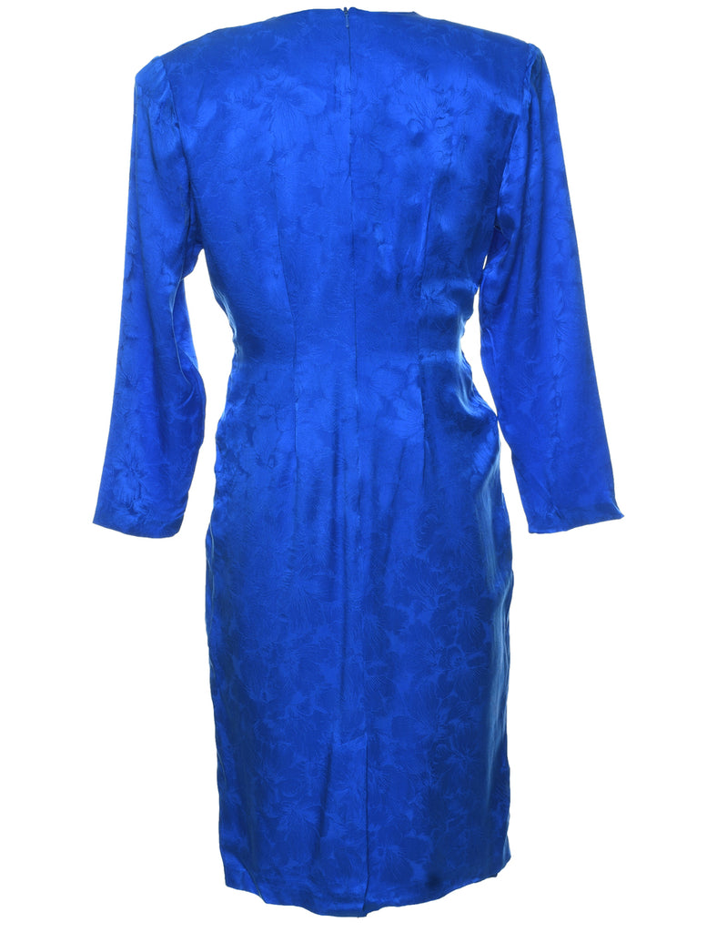 Silk Brocade Beading Evening Dress - S
