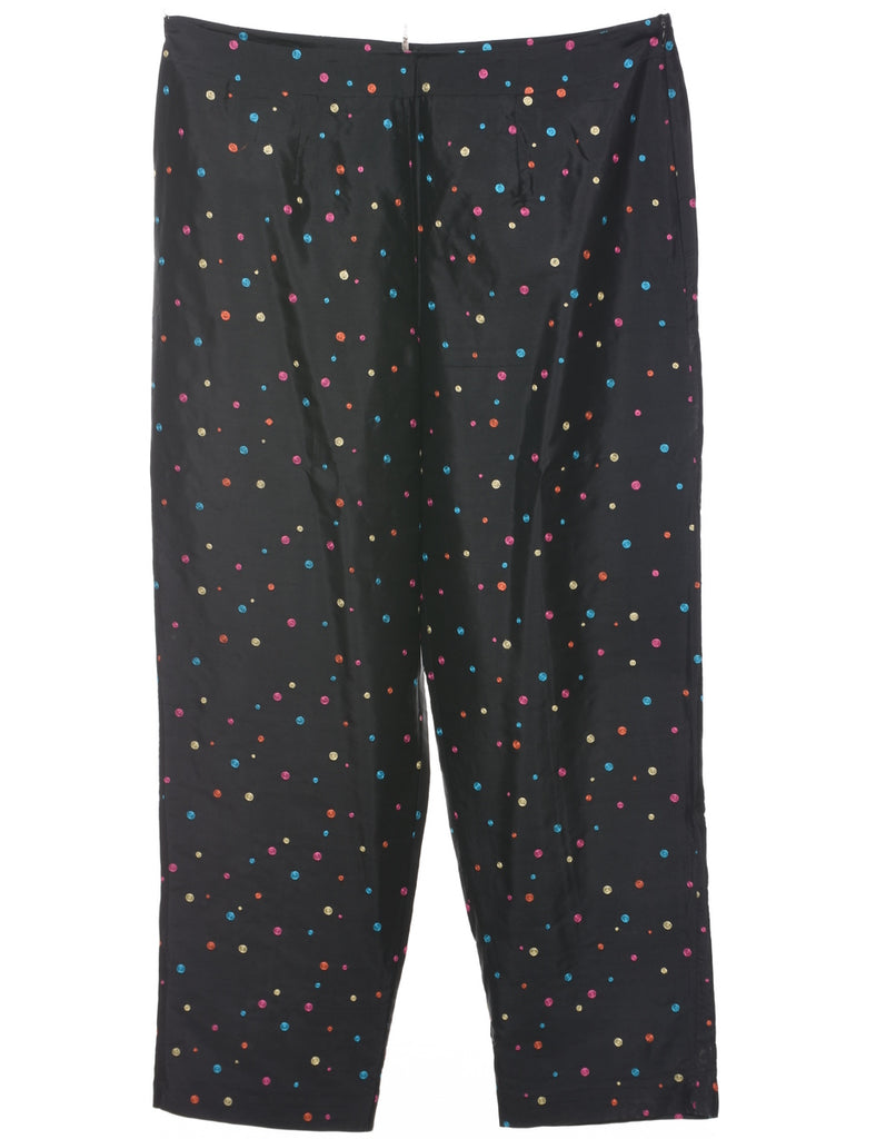 Silk Embroidered Trousers - W34 L28