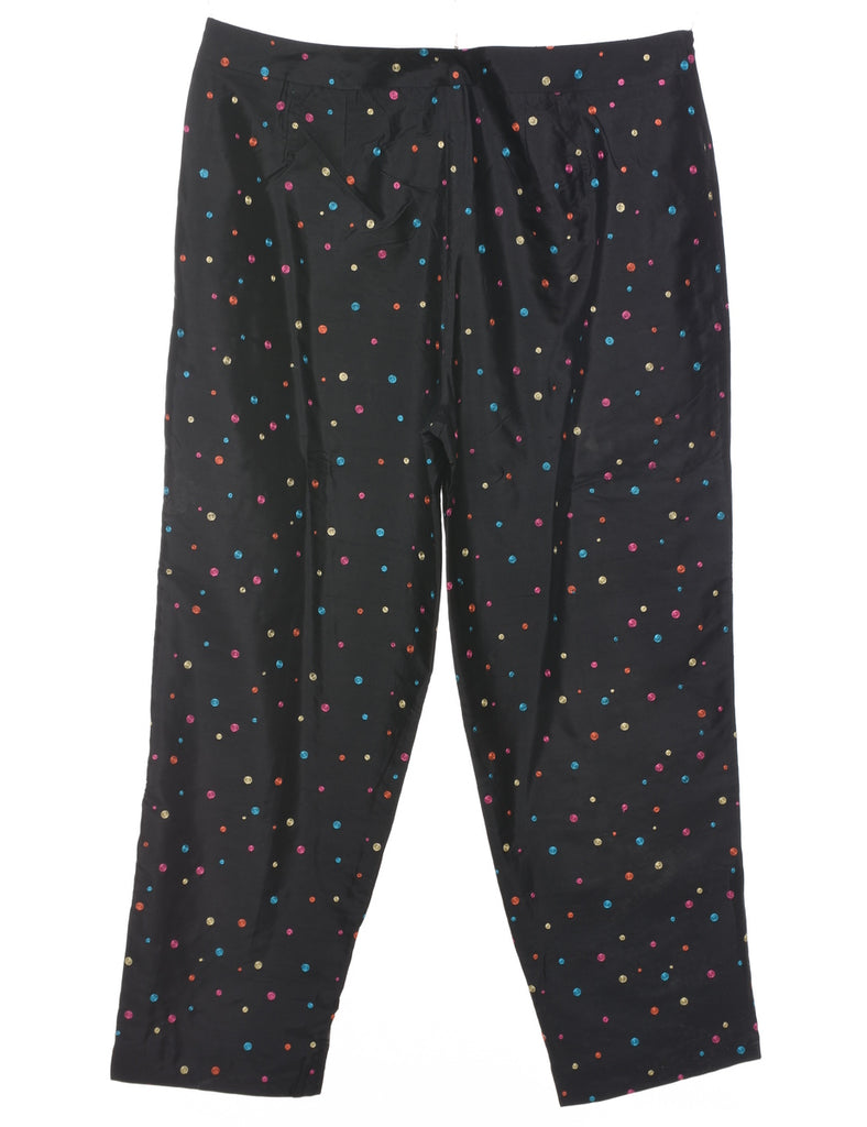 Silk Embroidered Trousers - W34 L28