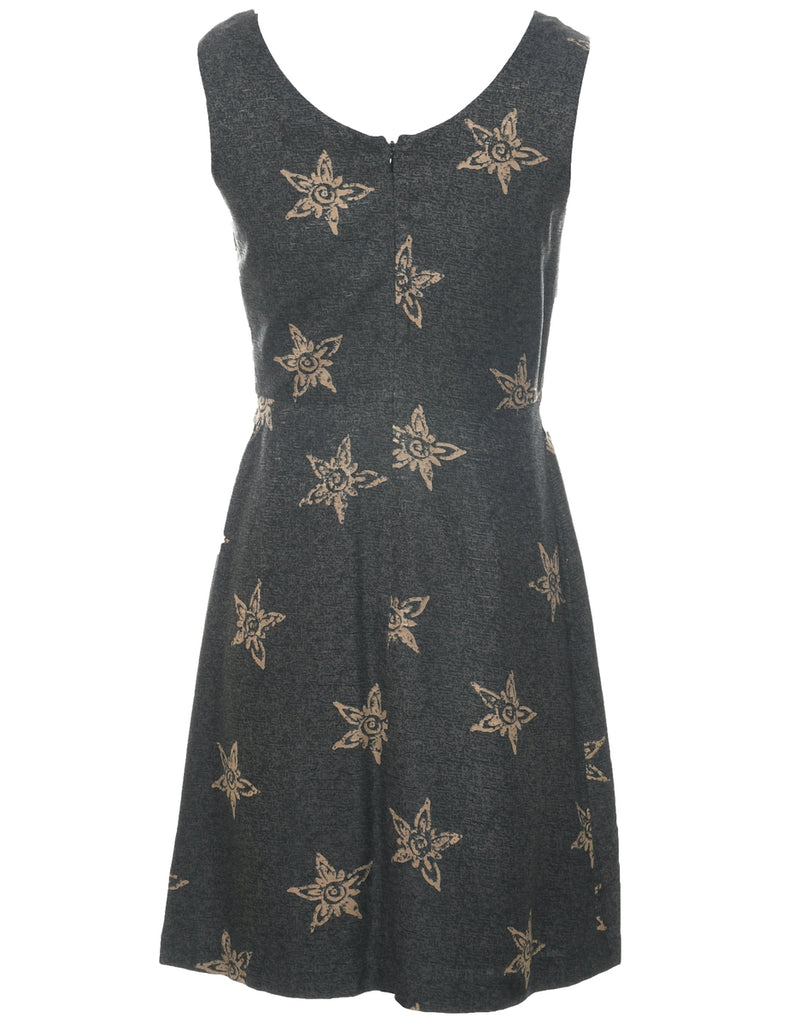 Silk Floral Print Dress - S