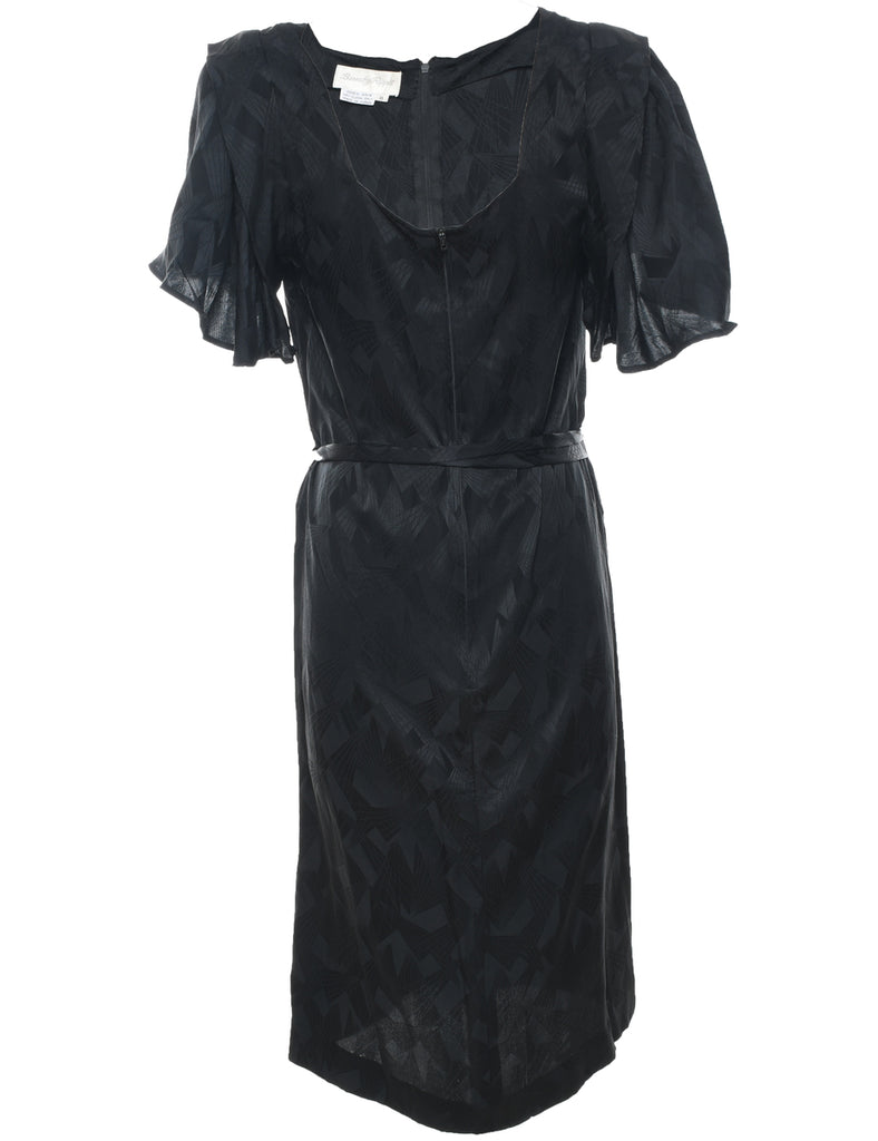 Silk Jacquard Evening Dress - M
