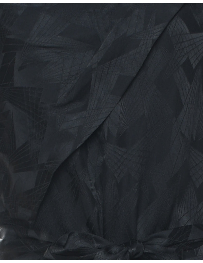 Silk Jacquard Evening Dress - M