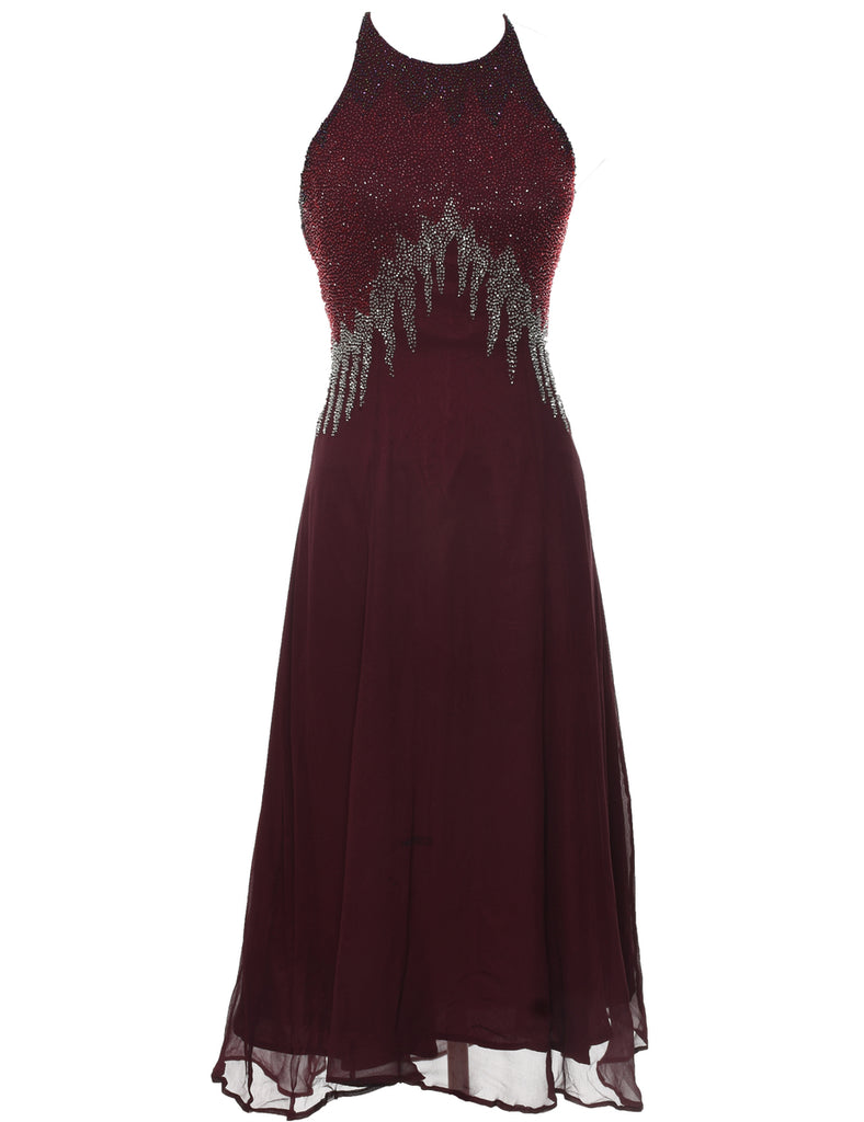 Silk Maxi Dress - S