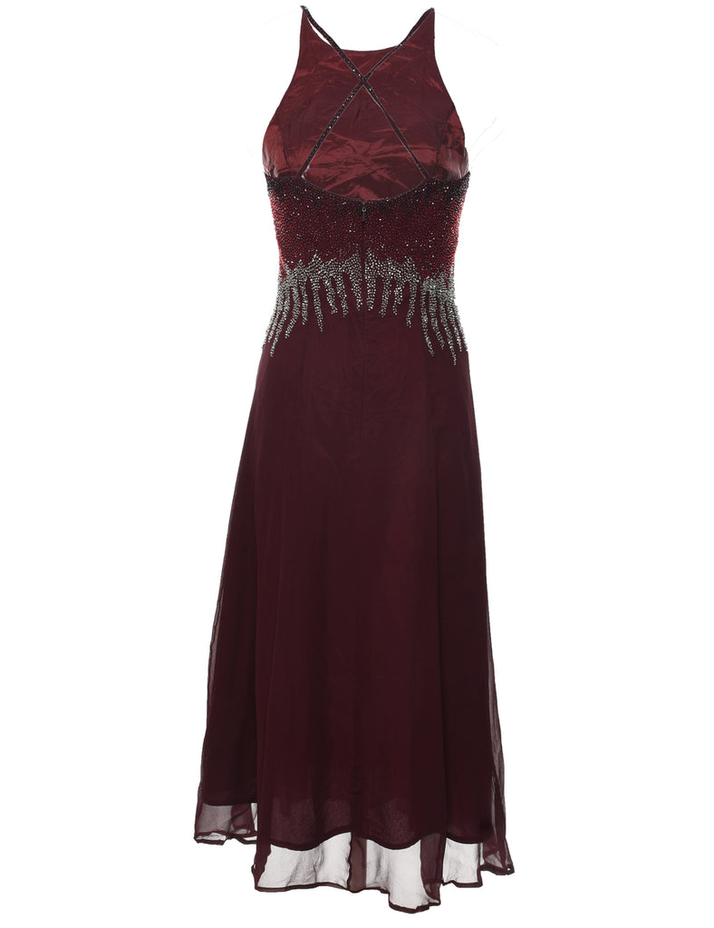 Silk Maxi Dress - S