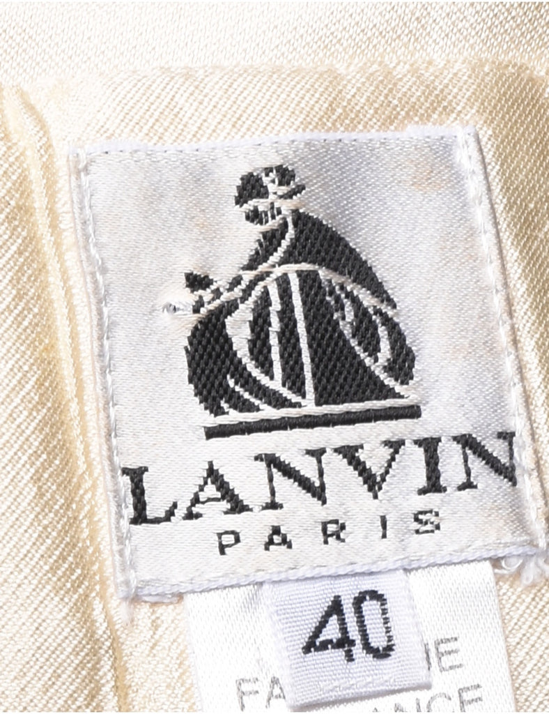 Silk Off White Trousers - W29 L27