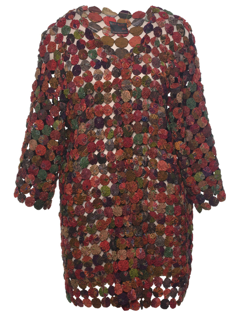 Silk Patchwork Jacket - L