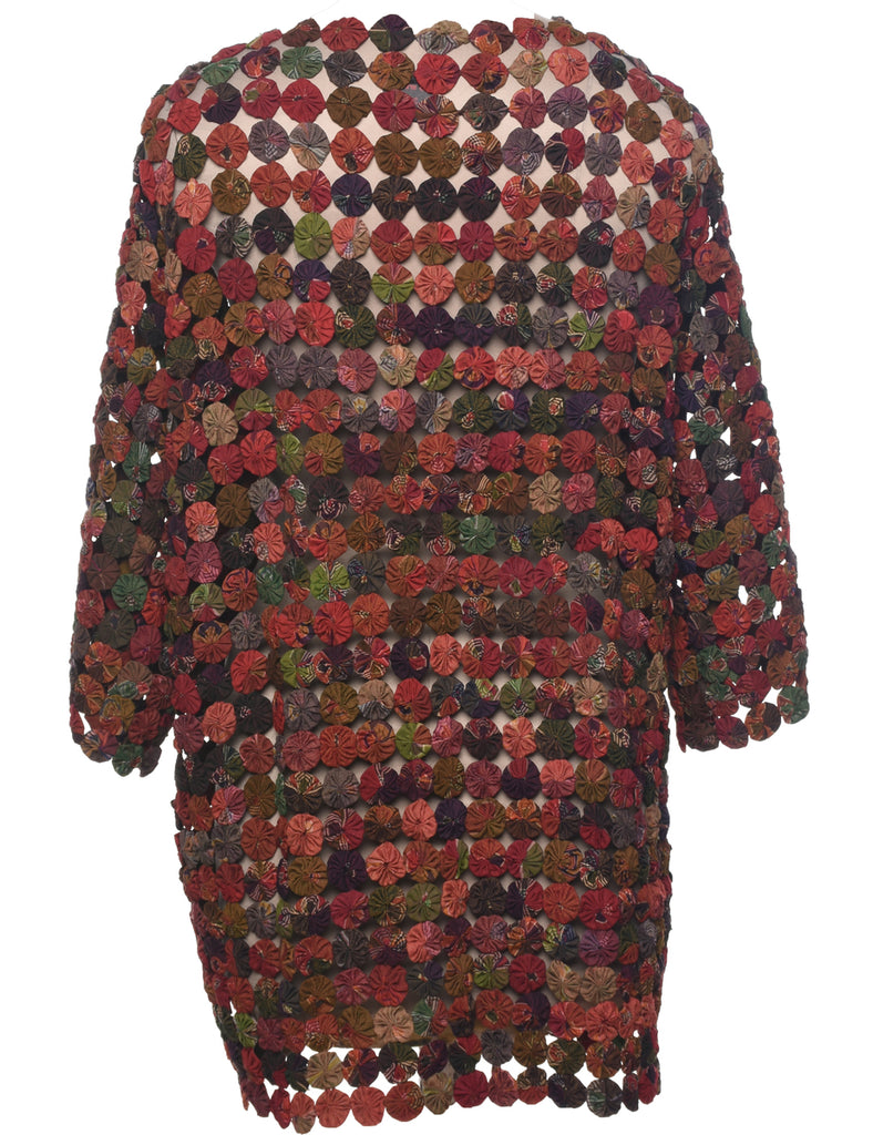 Silk Patchwork Jacket - L