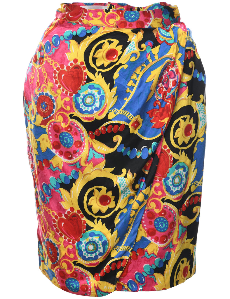Silk Pencil Skirt - XS