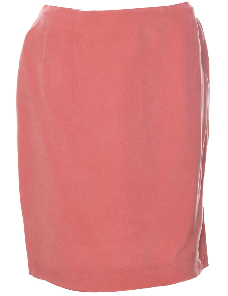 Silk Pencil Skirt - M