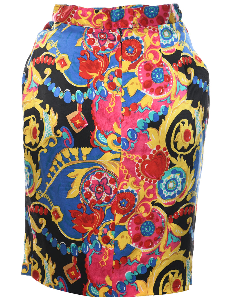 Silk Pencil Skirt - XS