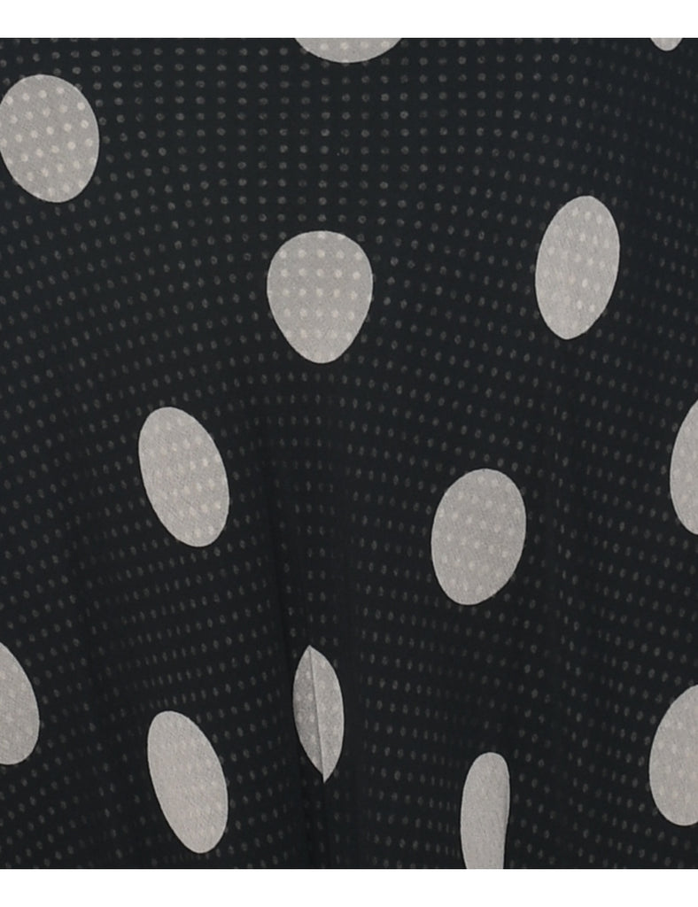 Silk Polka Dot Dress - L