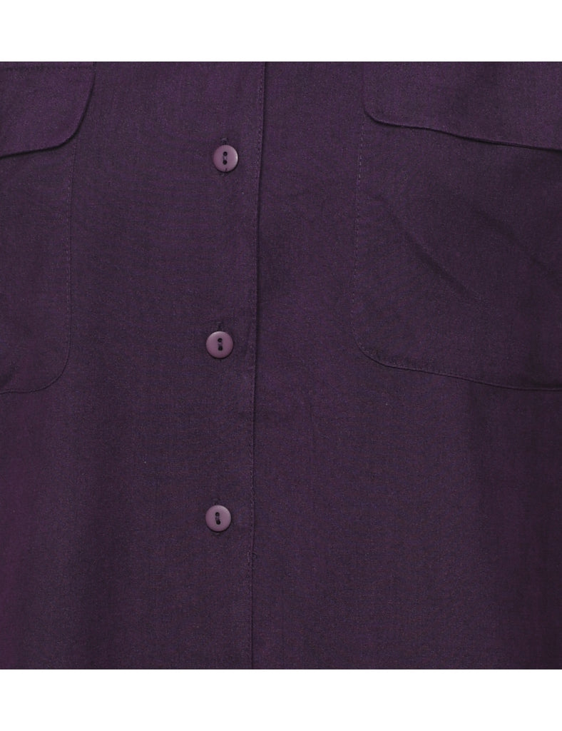 Silk Purple Shirt - S