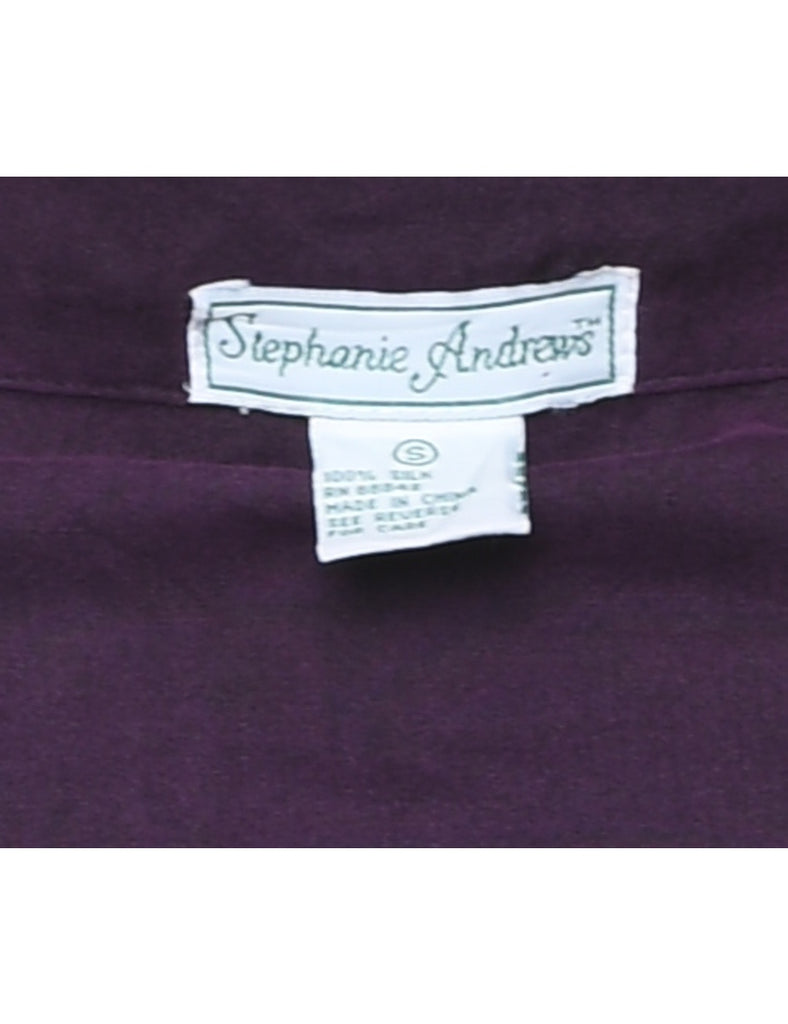 Silk Purple Shirt - S