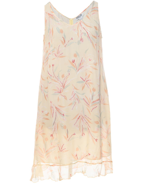 Women's Robbie Bee Silk Robbie Bee Dress Yellow, XL