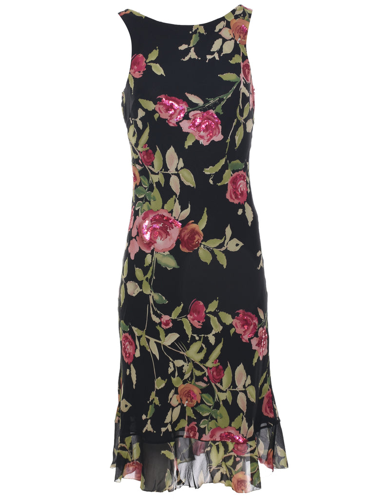 Silk Sequined Dress - S