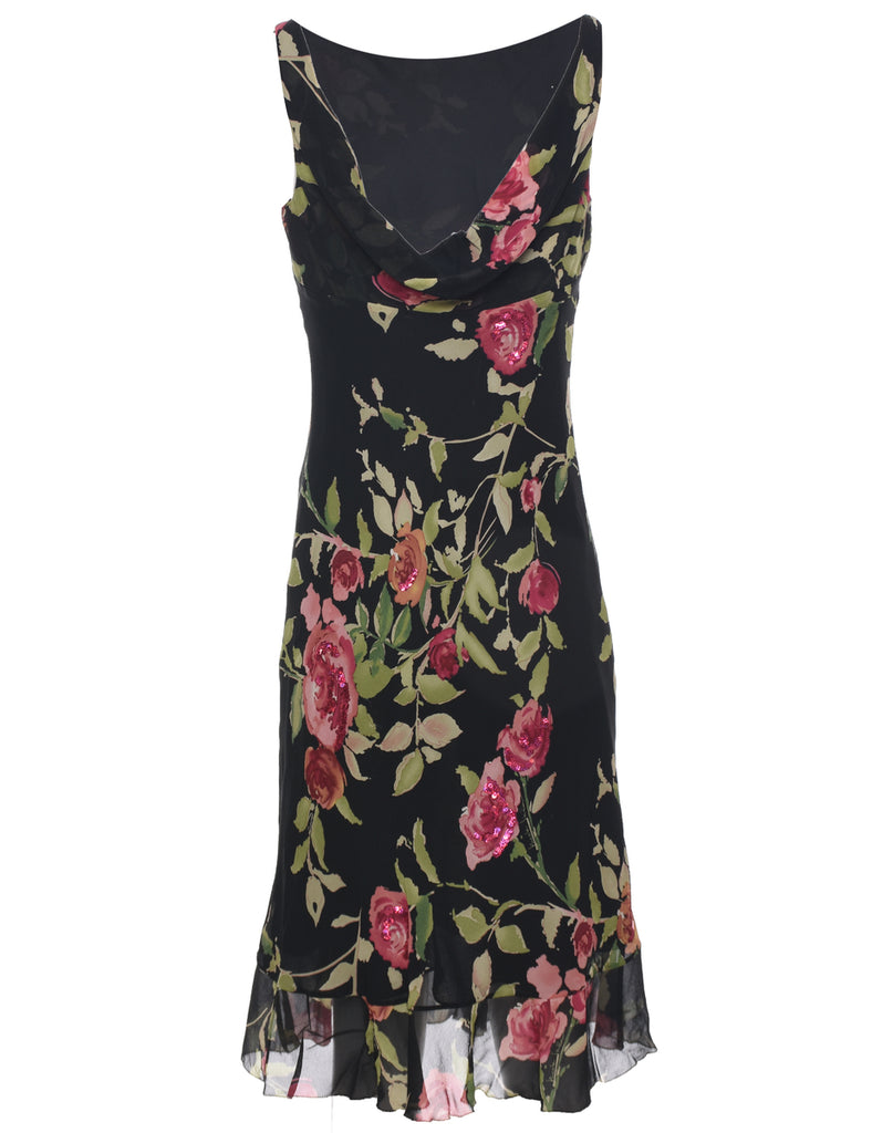 Silk Sequined Dress - S