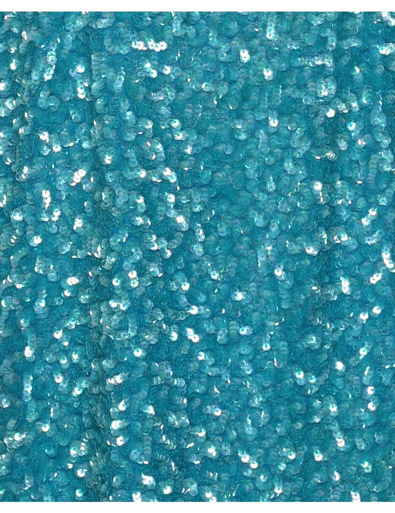 Silk Sequined Party Dress - S
