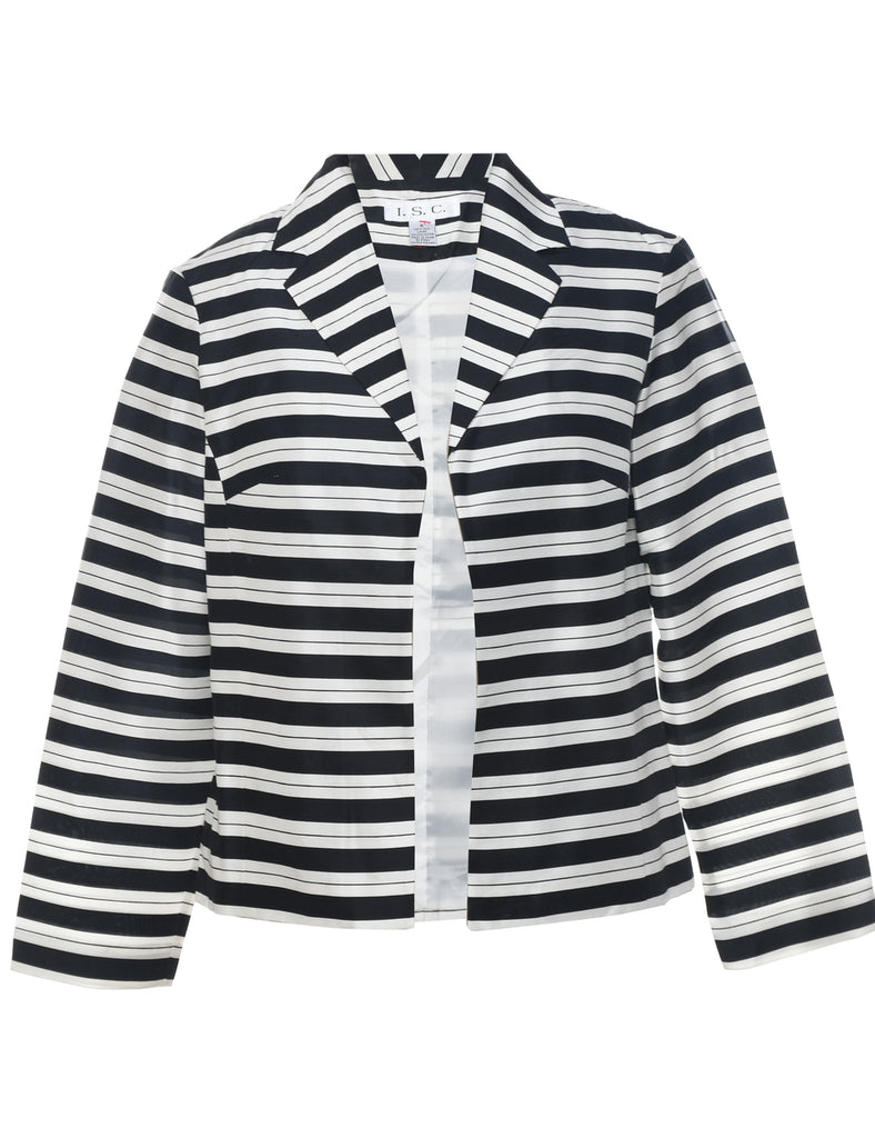Silk Striped Jacket - S