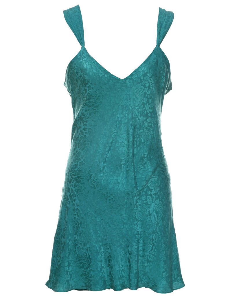 Silk Turquoise Slip - M