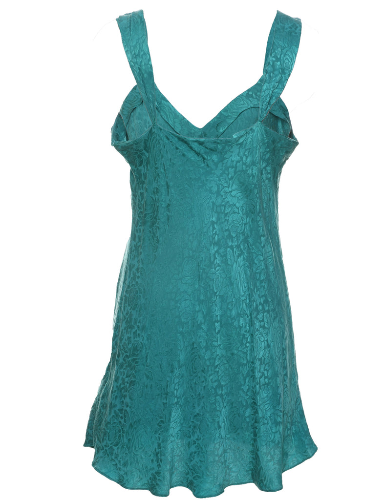 Silk Turquoise Slip - M