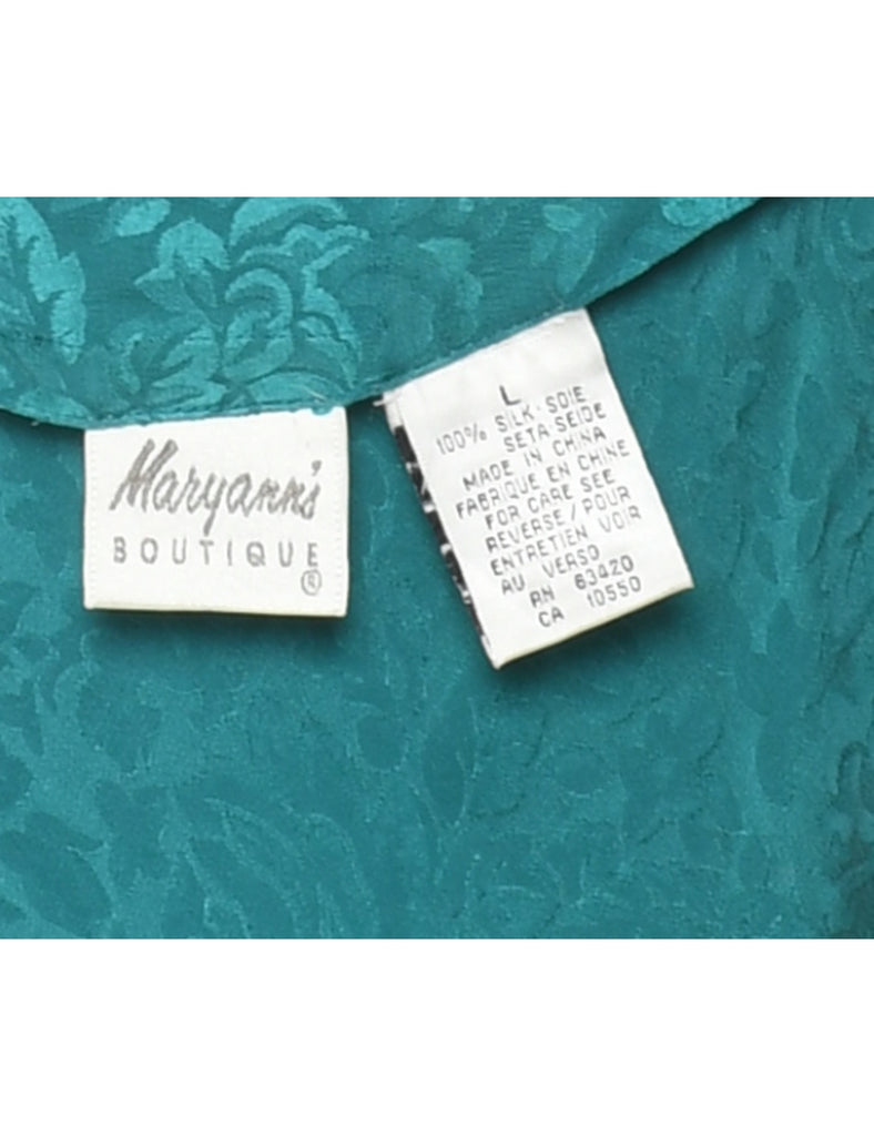 Silk Turquoise Slip - M