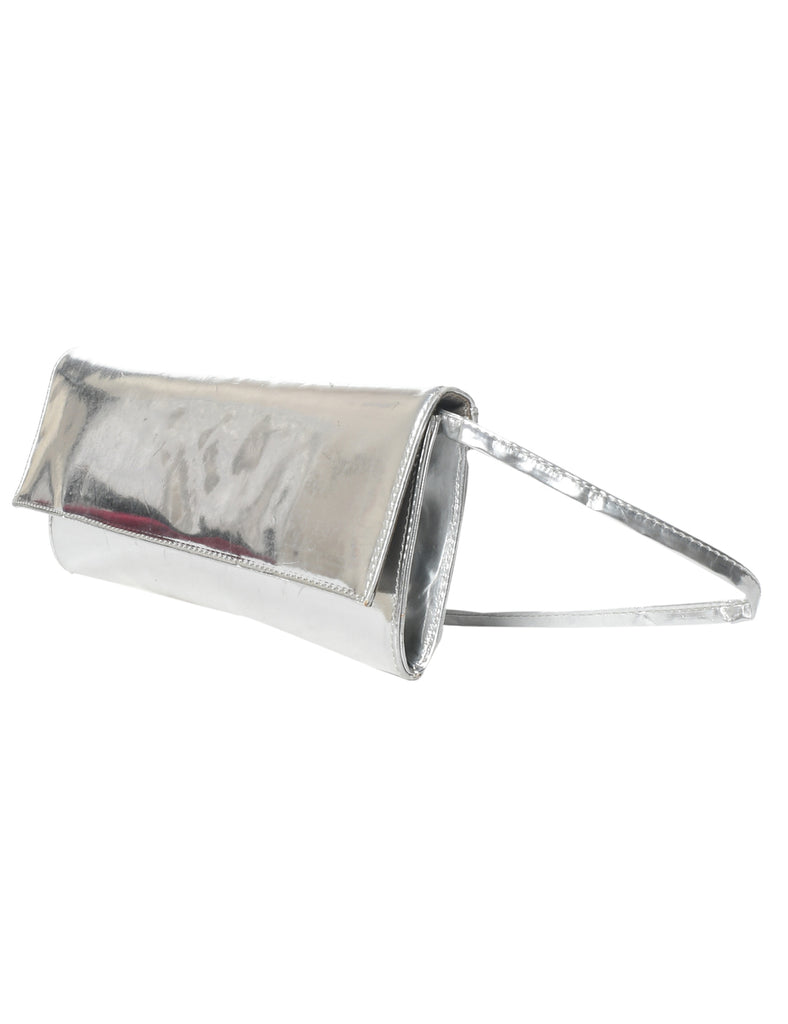 Silver Envelope Clutch - XS