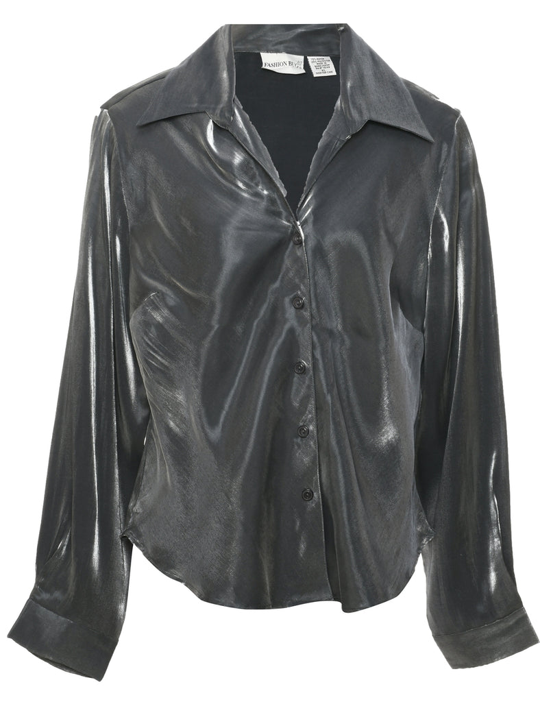 Silver Evening Blouse - XL
